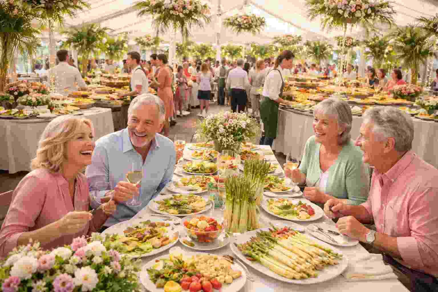 Die Spargelsaison vom 03. April bis zum 24. Juni